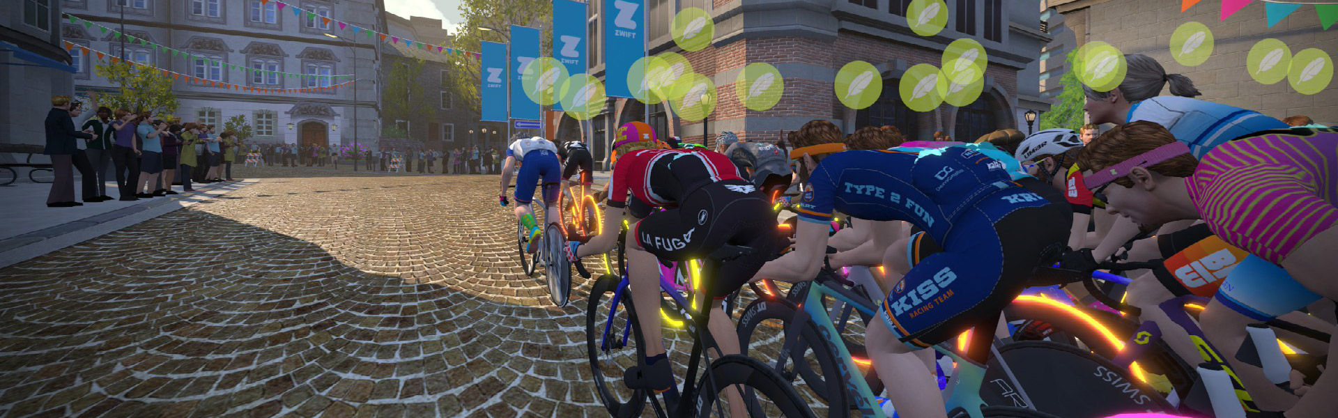 Downtown Dolphin Prime Sprint (Crit City) Zwift Segment Details Header Image