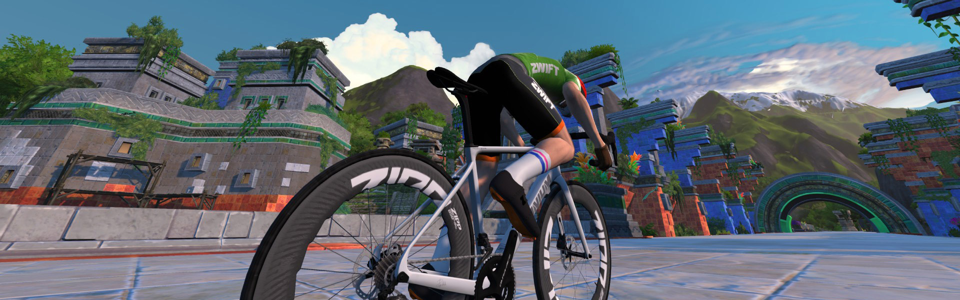 Stoneway Sprint Reverse (Watopia) Zwift Segment Details Header Image