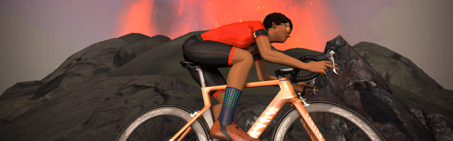 Volcano KOM (Watopia) Zwift Segment Details Header Image